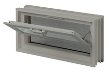 Fuchs Design Lüftungsfenster 384x189x80mm anstatt 2 Glasbausteine 19x19x8cm