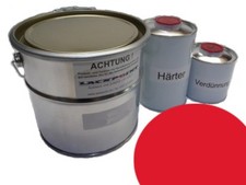 5 Liter Set 2K Autolack DDR Flammenrot kein Klarlack Simson Schwalbe Spatz !