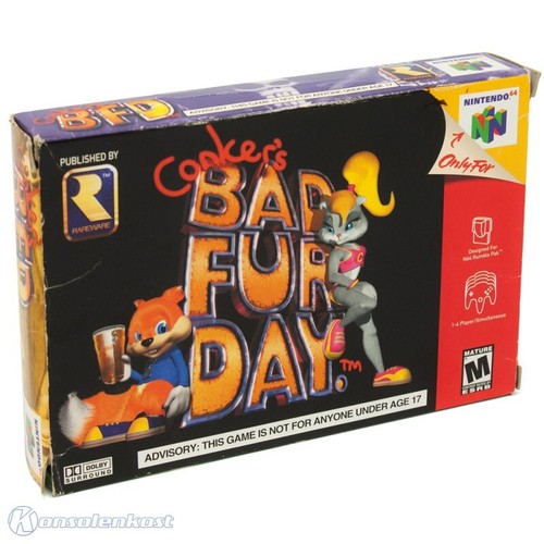 N64 nintendo conker s - nintendo, 64