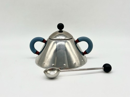 Alessi zuckerdose mit löffel - zuckerdose,