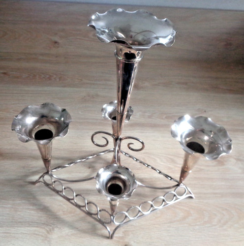 Silber epergne blumenvase - silber,