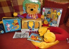 Konvolut Winnie Pooh mit Honigtopf Geburtstagsfeier Neu Tasche Nackenkissen 