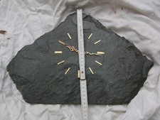 Tischuhr, Uhr Schiefer, Naturstein , Handarbeit