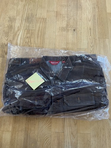 Supreme flocked denim trucker - supreme,