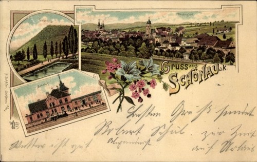 Litho świerzawa schönau - Świerzawa, an