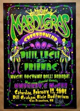 PHIL LESH & FRIENDS - MARDI GRAS - BIFFLE - SIGNED - PRINT - POSTER - 2005