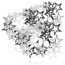 3x silberfarbene Girlande mit