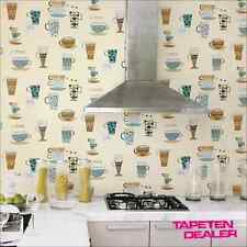 Kaffee-Tapete / Vinyltapete /