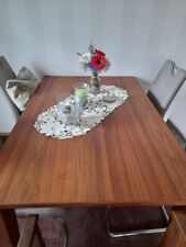 Esstisch, Nussbaum, sehr standfest, Auszug  vorn um 50 cm, 140 x 90 cm, Natur