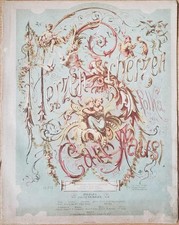 CARL FAUST: Herzen und Scherzen. Polka op. 202 (Piano) - Breslau [1872]