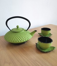 Teekanne Gusseisen grün im