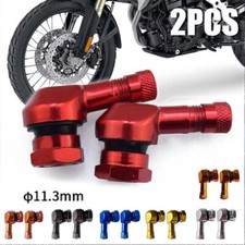 2x Motorrad Alu Winkelventil