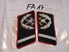 Feuerwehr Kragenspiegel Saarland mit Helm und Eichenlaub ca 7x4cm 1 Paar (fa17)