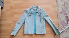 Echtleder Jacke türkis Madeleine