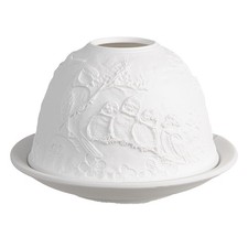 Teelichthalter porzellan weiß - teelichthalter,