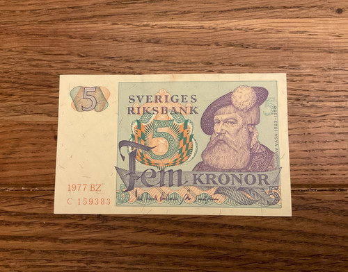 Kronen banknote schweden - 5,