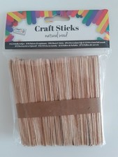 85 Bastel Sticks Eisstiele Holzstiele Stäbchen Natural Wood
