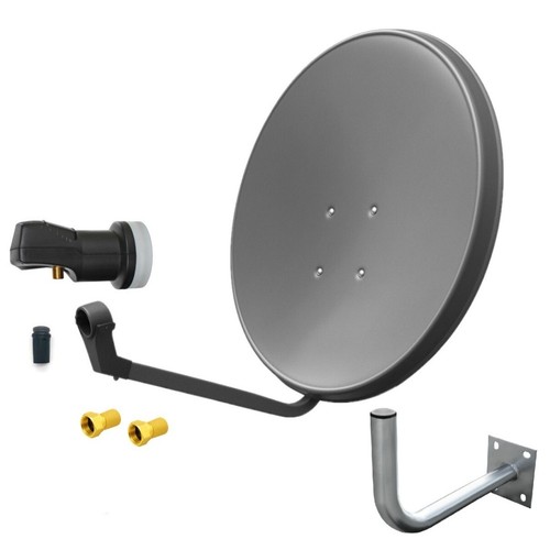 60cm sat antenne anlage grau - 60cm,