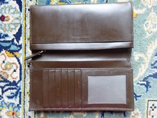 ARMANI Geldbörse Brieftasche Herren gebürstetes Leder Braun