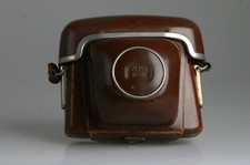 Lederbereitschaftstasche in braun mit Lederbändchen Zeiss Ikon, für Tenax Carl Z