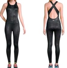 NEU ZUMBA BODYSUIT Gr.M * VORNE REIßVERSCHLUSS * MESH * JUMPSUIT 