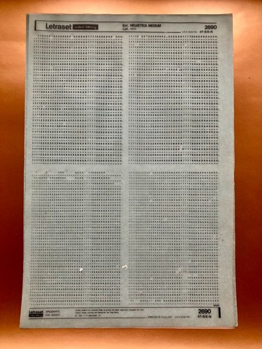 Letraset 2690 helvetica medium - letraset,