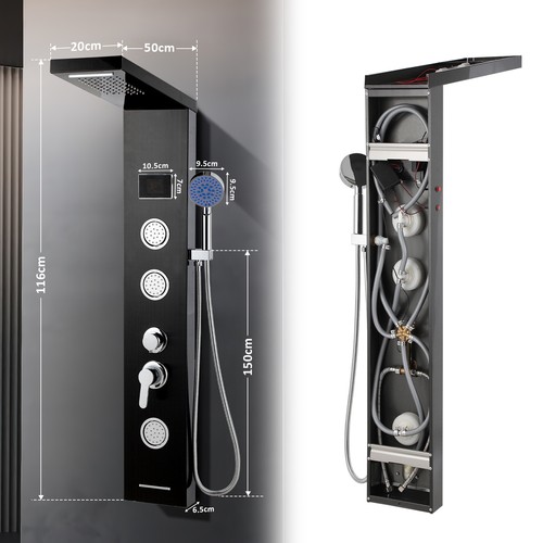 Duschpaneel led massage - duschpaneel,