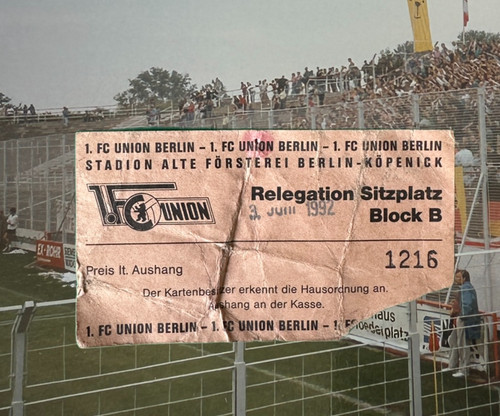 1992 ticket relegation union - ticket,