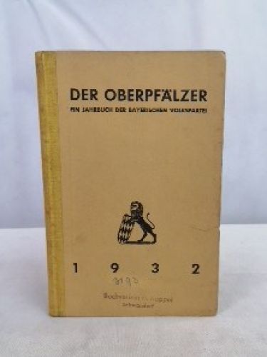 Der oberpfälzer ein jahrbuch - oberpfälzer.,