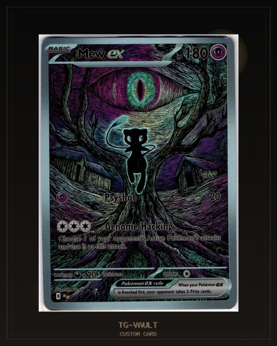 Mew dark series custom - mew-ex,