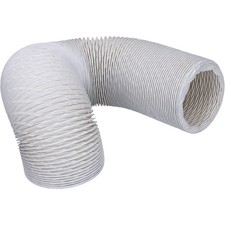 Abluftschlauch 100er rund 2,5m PVC weiß für Ablufttrockner