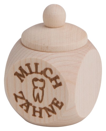 Holzdose milchzahn dose - holzdose,