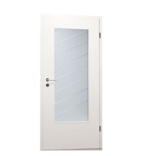 Glaseinsatz für Holztür Innentür Glas mit Dekor QSLA971-S, Satinato Rillenschlif