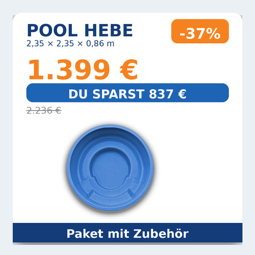 Gfk pool 35x2 - gfk, 2,35x2,35x0,86