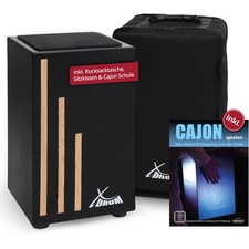 B-WARE Profi Cajon Trommelkiste Percussion Trommel Natur Instrument Gigbag Drum