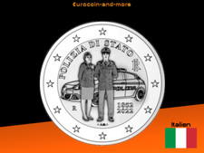 2 Euro Italien 2022 170. Jahrestag Gründung der Nationalpolizei