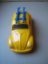 VW Käfer Blechmodell #0644 1:43 gelb mit Ski Kovap Retro mit Original Karton  