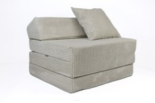 Cord-Schlafsofa Klappmatratze mit Kopfteil und Kissen FortisLine viele Farben