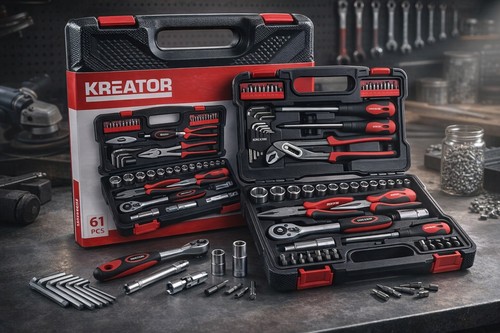 Kreator werkzeug set teilig - werkzeug-set, 61-teilig
