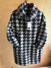 Mango Damen Wollmantel Mantel NEU Gr. M im Hahnentritt-Muster