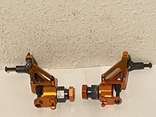 2 gebrauchte Kingmotor-Alu-Achsschenkel vorne,HPI-Baja-Rovan Baja 1:5-RC-Modelle