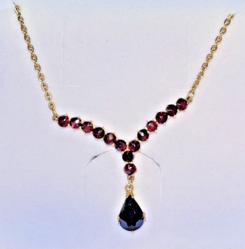 Collier 333 granatbesatz - gg,