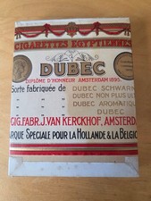 DUBEC No. 3 (Belgien?) - alter Zigarettenschachtel aus Karton