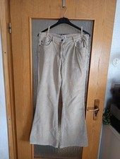 Stretch Schlag Hose Gr. 42 Damen Cordhose Cord Hose Vintage