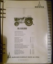 Deutz Dieselschlepper D 3006 Ersatzteilkatalog