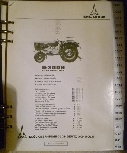 Deutz dieselschlepper 3006 - deutz, d