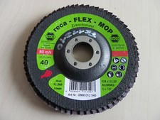 1x Reca Flex-Mop Fächerschleifscheiben Korn 40 Zirkonkorund Schräg 125mm FS11210