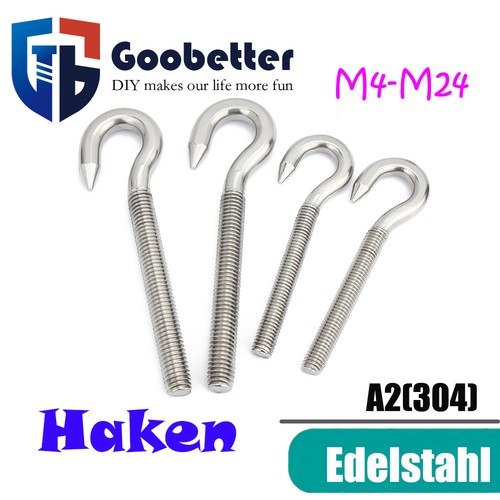 Edelstahl hakenschraube - edelstahl, a2