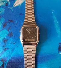 Vintage Casio Quartz Armbanduhr Chronograph Wecker