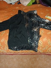 Wendejacke Spinnennetz schwarz